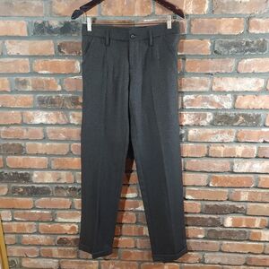 Dolce & Gabbana Cuffed Straight Leg Tweed Wool Pants Academia Women's 44 / US 8